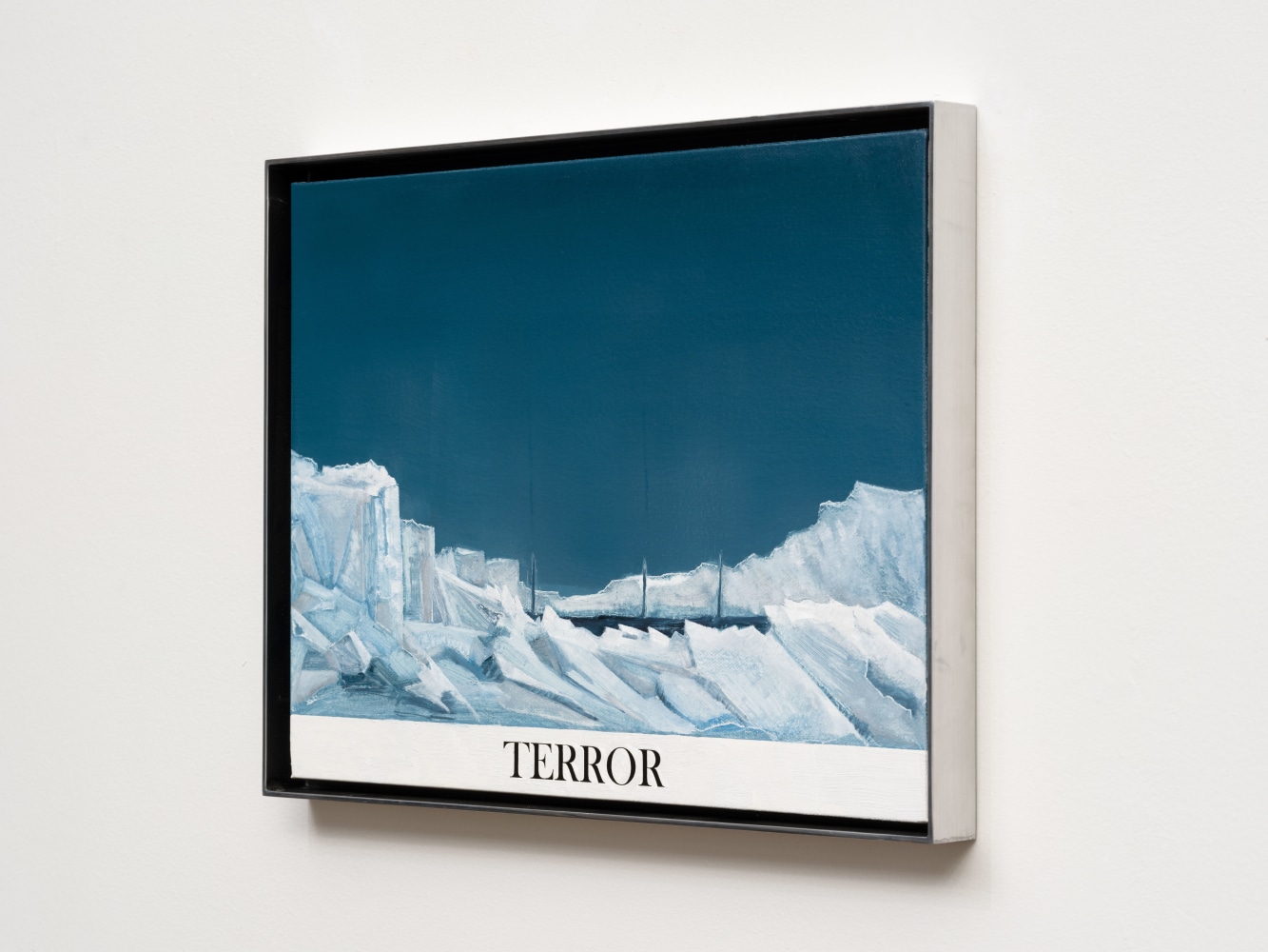 Rob Reynolds &quot;Northwest Passage (HMS Terror)&quot;, 2017, Oil, alkyd and acrylic polymer paint on canvas in welded aluminum artist's frame, Framed Dimensions: 12 3/4 x 16 3/4 inches