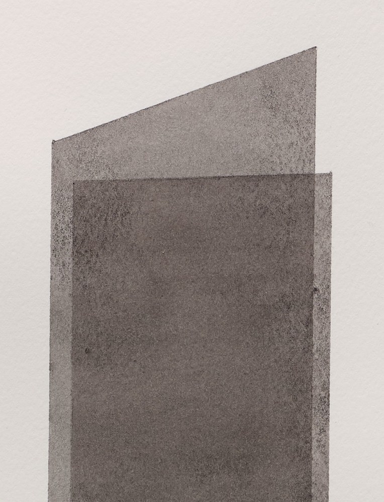 Kate Shepherd Black, Folded Planes, #40, 2022 Watercolor on Arches paper Framed Dimensions: 18 7/8 x 15 1/8 x 1 1/2 inches 47.9 x 38.4 x 3.8 cm