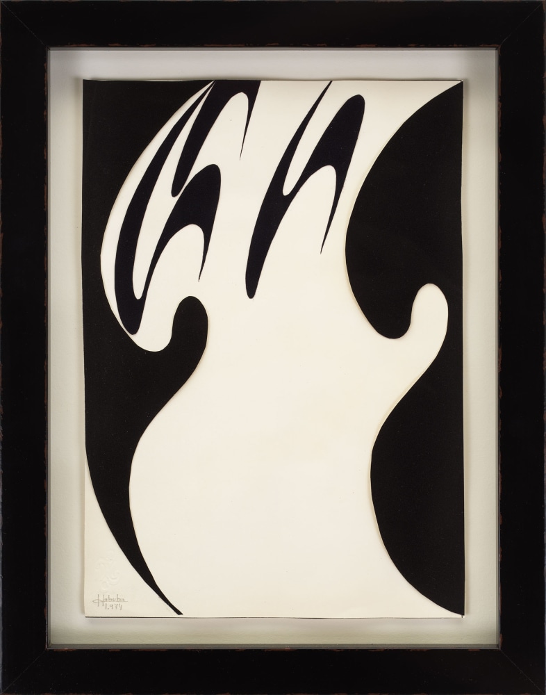 H​abuba Farah Untitled, 1974 Cut-out on paper Framed Dimensions: 14 7/8 x 11 5/8 inches 37.8 x 29.5 cm