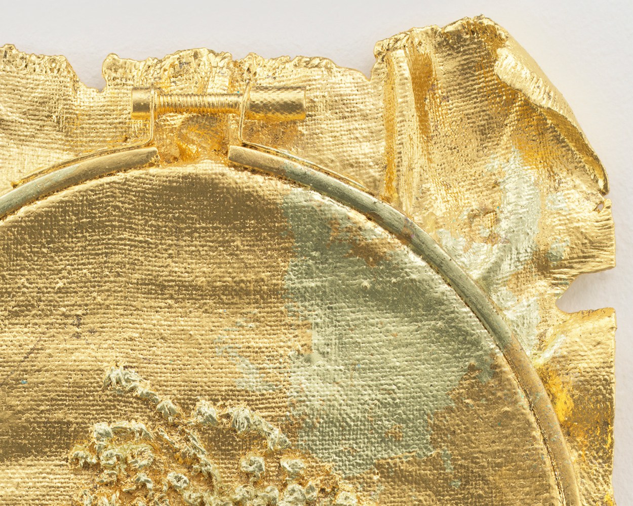 Jessie Henson Monument (tear), 2024 Unique Bronze with 18K and 23.75K gold leaf 8 1/4 x 6 1/4 x 1 inches 21 x 15.9 x 2.5 cm