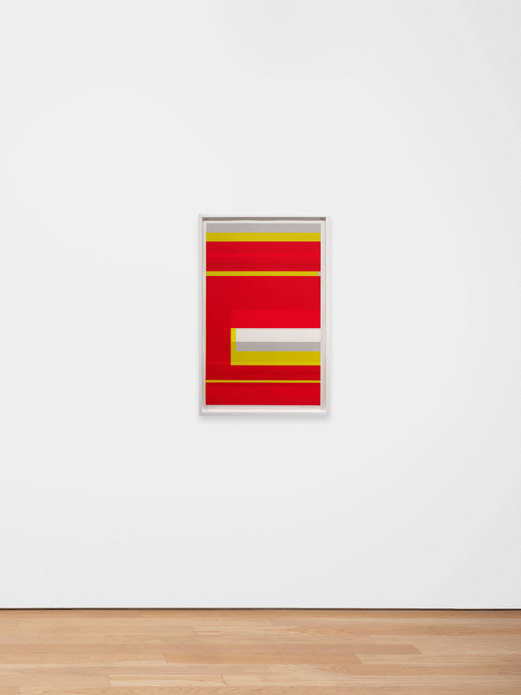 Kate Shepherd,  Nina Simone Sings Pirate Jenny #84A, 2019,  Screenprint on coventry rag paper,  40 by 25 inches, red, yellow, grey, and white protest poster, in situ view