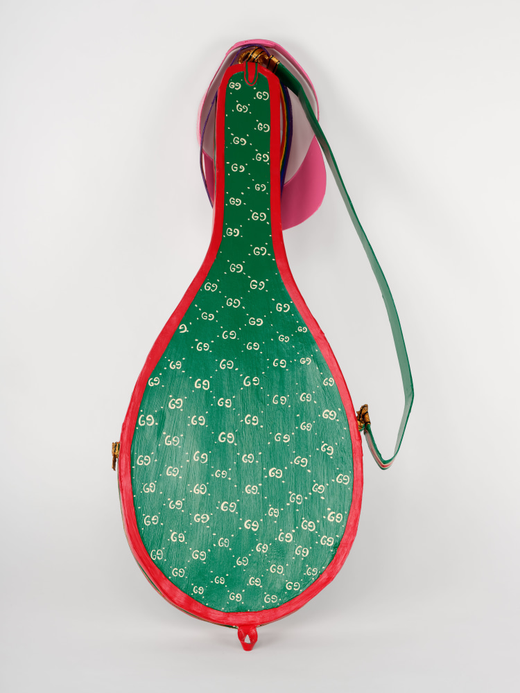 Libby Black Deuce, 2016 Paper, paint, and glue 36 x 16 x 6 inches 91.4 x 40.6 x 15.2 cm