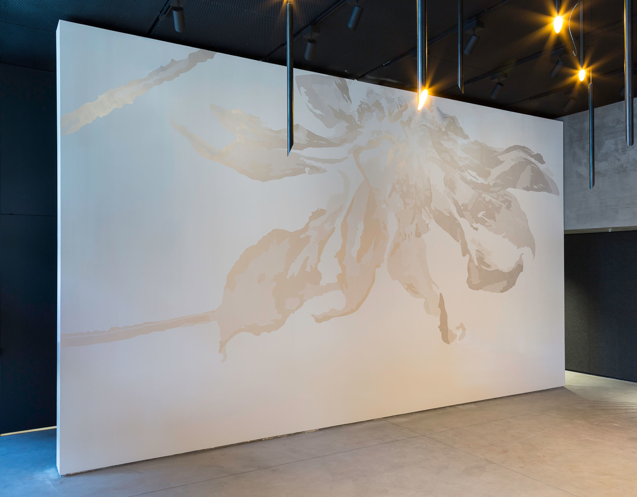 Rosana Castrillo Díaz Break this Heart, 2016 157 inches x 281 inches Site-specific installation at SFMOMA, San Francisco, CA