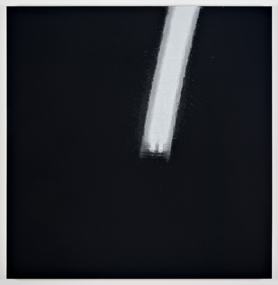 Kate Shepherd Kodak, Bolts, Giraffe Horns, 2018 Screen printed enamel and enamel on panel Five panels 41 x 42 inches each (104.1 x 106.7 cm) 41 x 210 inches overall (104.1 x 533.4 cm)