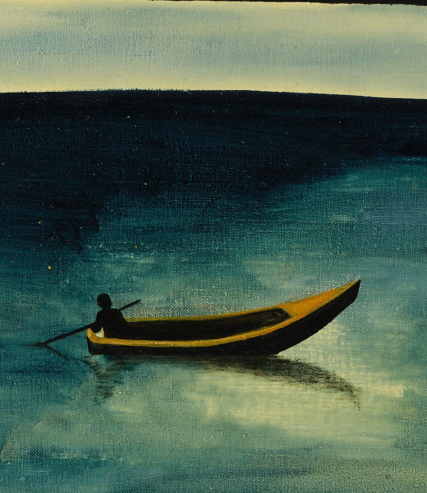 Caragh Thuring Sliding Past, 2024 Acrylic gesso, acrylic and oil on linen 17 3/4 x 23 5/8 inches 45 x 60 cm