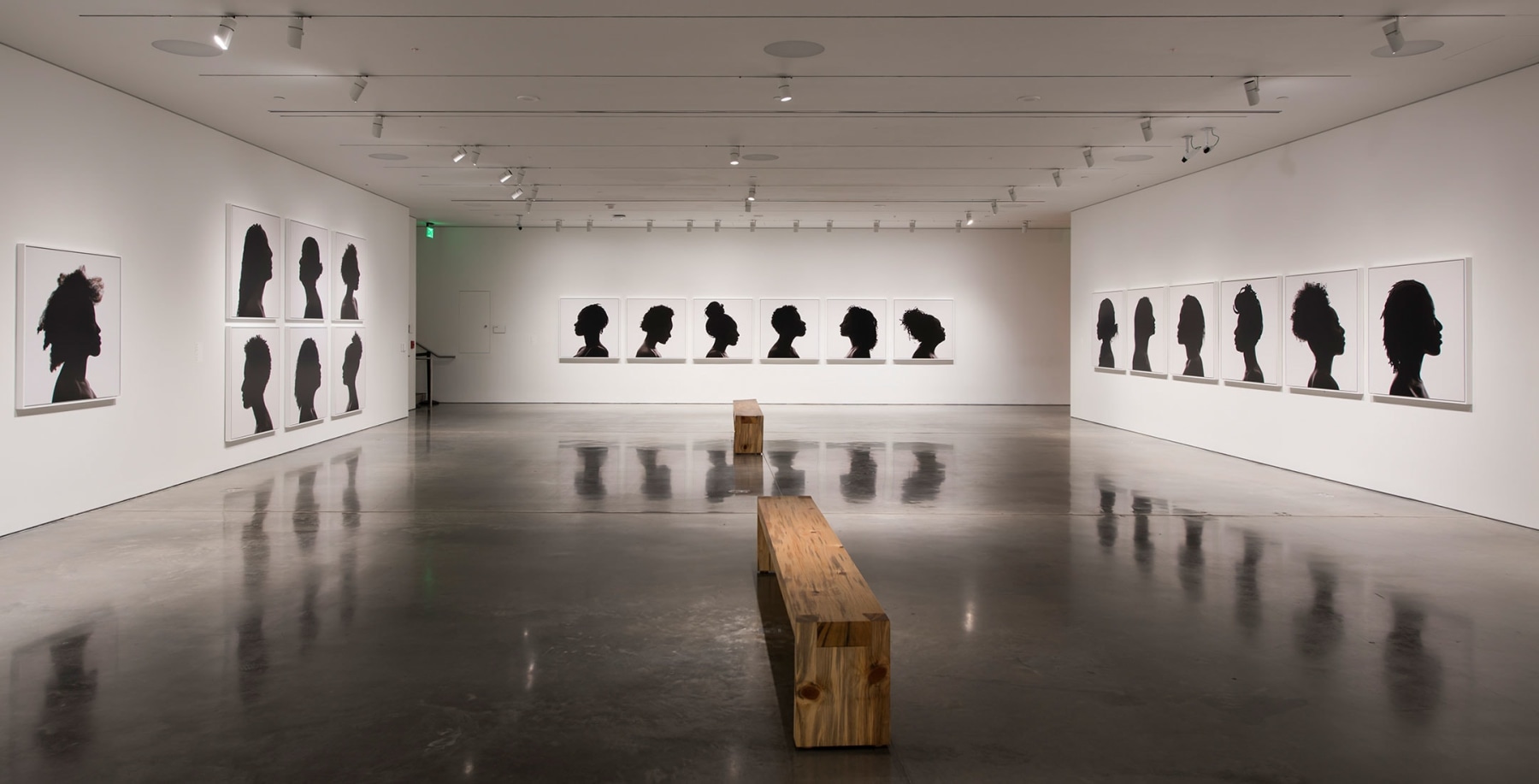 Erica Deeman, Installation view of Erica Deeman: Silhouettes, 2017, Berkeley Art Museum and Pacific Film Archive​, ​Berkeley, CA