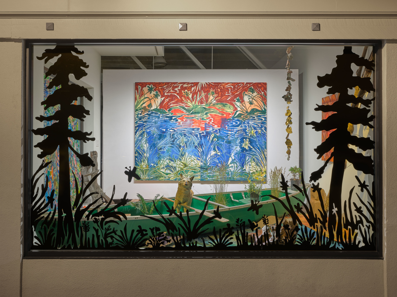 Saif Azzuz and Lulu Thrower trickster returns installation view at Anthony Meier, Mill Valley, CA 2023