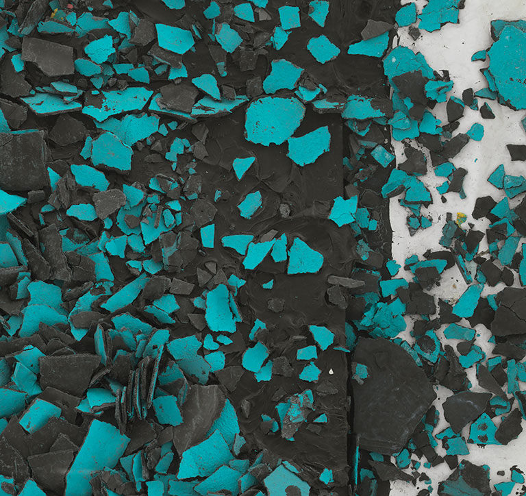 L​eonardo Drew Number 122SD, 2022 Paint, plaster and wood on paper Framed Dimensions: 38 x 38 x 8 inches 96.5 x 96.5 x 20.3 cm