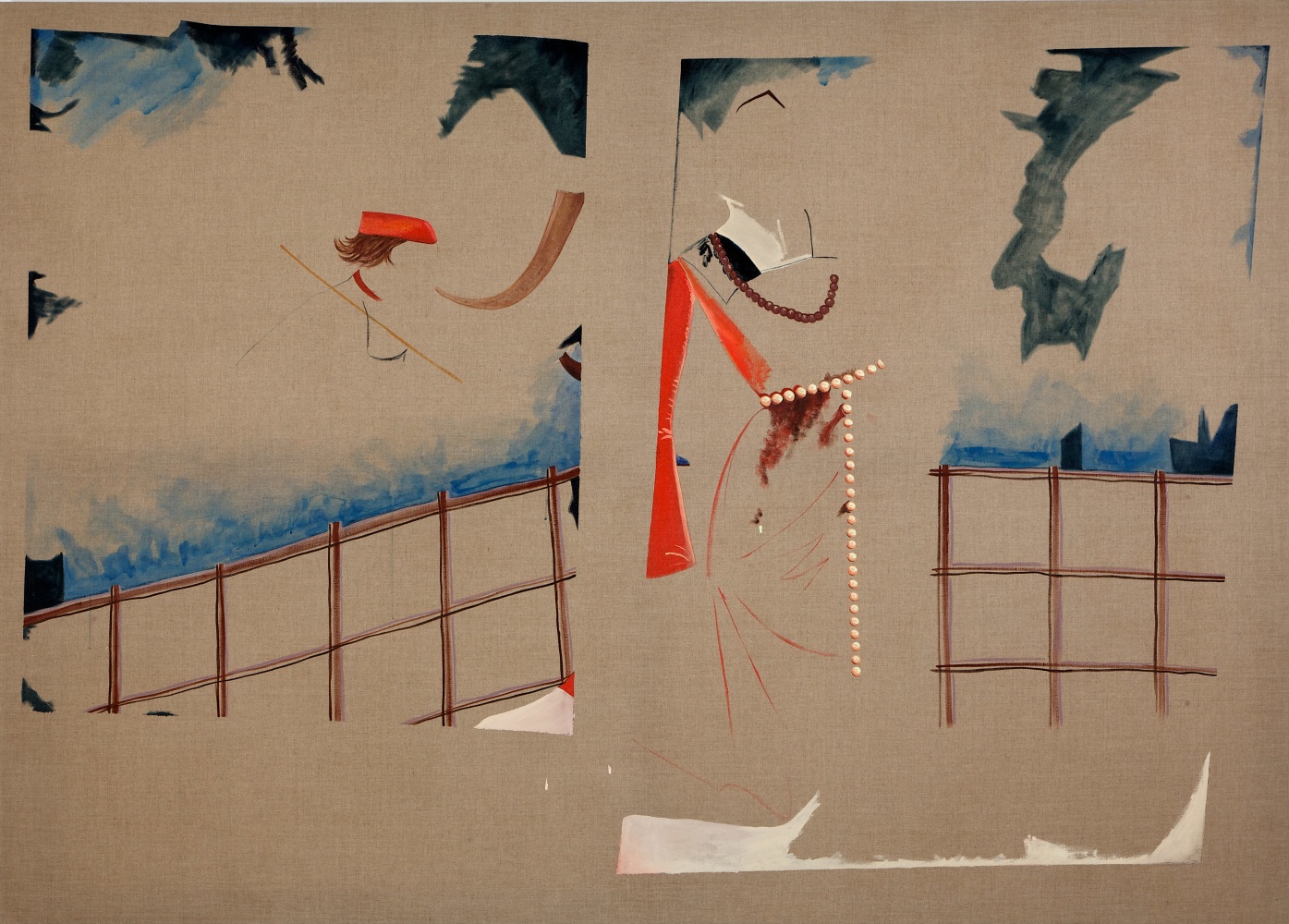 Caragh Thuring Hunter, 2013 Oil and egg tempera on linen 60 x 84 inches 152.4 x 213.4 cm