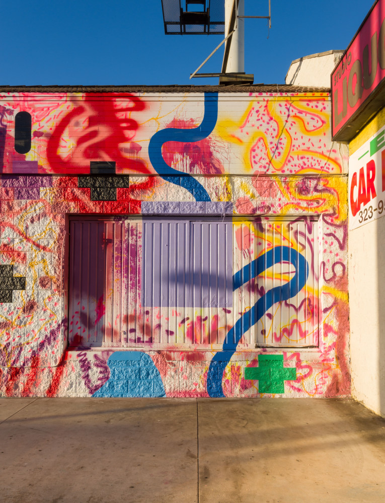 Sarah Cain hey babe take a walk on the wild side, 2015 LAND HQ, Los Angeles, CA