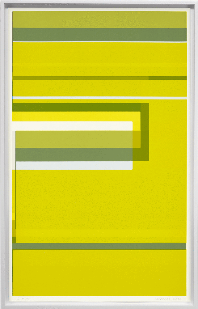 ALT="Kate Shepherd, Nina Simone Sings Pirate Jenny #144, 2020, Screen print on coventry rag paper, unique  40 x 25 inches"