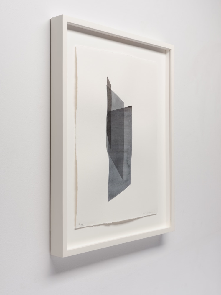 Kate Shepherd Black, Nested Planes, #42, 2022 Watercolor on Arches paper Framed Dimensions: 18 7/8 x 15 1/8 x 1 1/2 inches 47.9 x 38.4 x 3.8 cm