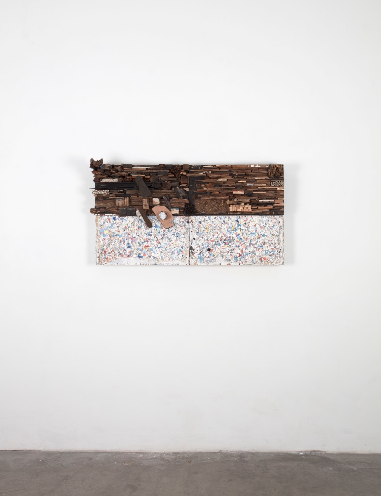 Leonardo Drew Number 64S, 2017 Wood and paint 24 x 48 x 6 inches 61 x 121.9 x 15.2 cm