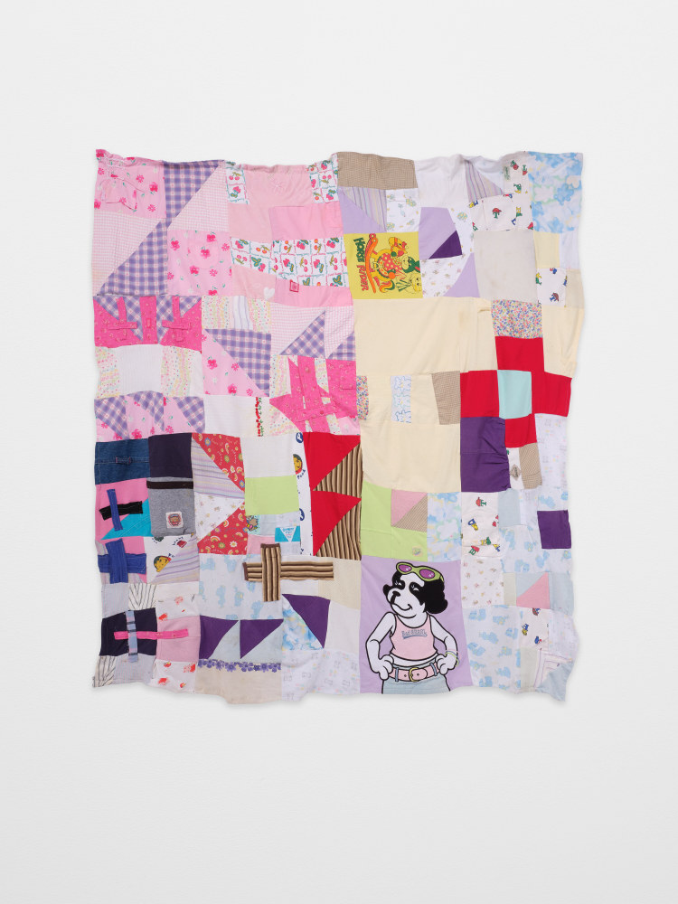 Rosie Lee Tompkins Untitled, n.d. Cotton, polyester, cotton/polyester blend fabric, cotton flannel and vinyl with nylon thread 56 1/4 x 56 1/2 inches 142.9 x 143.5 cm
