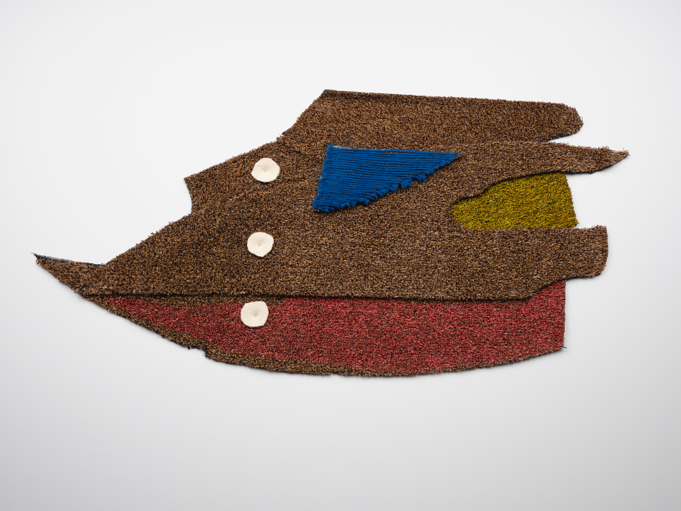 Teresa Baker Steady, 2024 Acrylic and yarn on astroturf 22 x 30 inches 55.9 x 76.2 cm