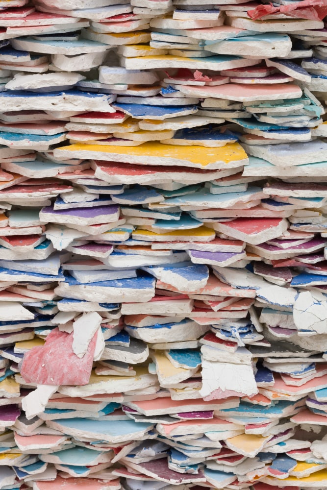 Leonardo Drew Number 70S, 2018 Wood and paint 24 x 24 x 8 inches 61 x 61 x 20.3 cm