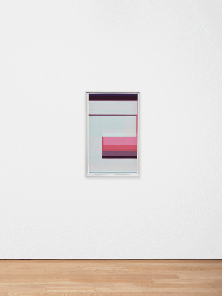 ALT="Kate Shepherd, News of This Day #47, 2021, Screen print on coventry rag paper, unique  40 x 25 inches"