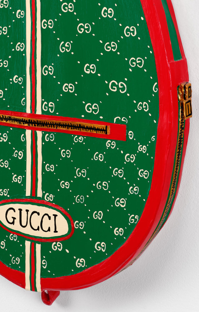 Libby Black Deuce, 2016 Paper, paint, and glue 36 x 16 x 6 inches 91.4 x 40.6 x 15.2 cm