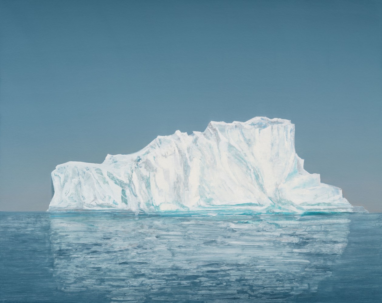 Rob Reynolds

Iceberg #1 (Disko Bay, 69.2667&amp;deg; N, 52.0447 7&amp;deg; W Greenland, 22 July 2019, 9:15 PM),&amp;nbsp;2021

Oil, alkyd and acrylic polymer paint on canvas in welded aluminum artist&amp;#39;s frame&amp;nbsp;

Framed Dimensions:

24 3/4 x 30 3/4 x 2 inches

62.9 x 78.1 x 5.1 cm

SOLD