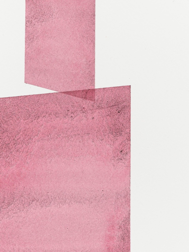 Kate Shepherd Claret, Stacked Planes, #50, 2022 Watercolor on Arches paper Framed Dimensions: 14 5/8 x 18 1/4 x 1 1/2 inches 37.1 x 46.4 x 3.8 cm