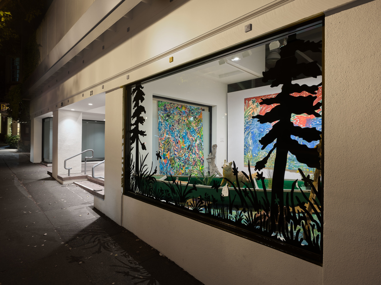 Saif Azzuz and Lulu Thrower trickster returns installation view at Anthony Meier, Mill Valley, CA 2023