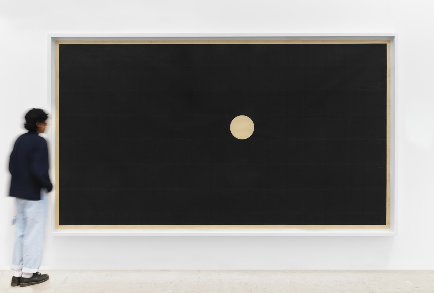 Marsha Cottrell The Deliciousness of Staying Still, 2015 Laser toner on collaged paper, unique Framed Dimensions: 86 x 147 3/4 inches 218.4 x 375.3 cm