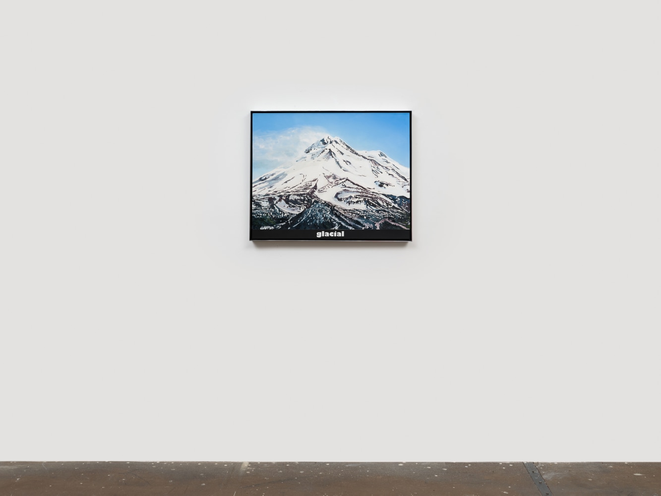 Rob Reynolds &quot;Mount Shasta&quot;, 2021, Oil, alkyd and acrylic polymer paint on canvas in welded aluminum artist's frame, Framed Dimensions: 24 3/4 x 30 3/4 inches