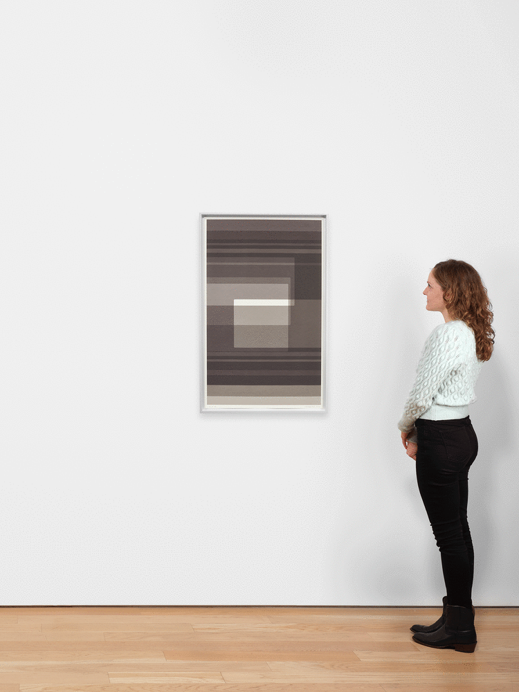ALT="Kate Shepherd  , 2021  Screen print on coventry rag paper, unique  40 x 25 inches"