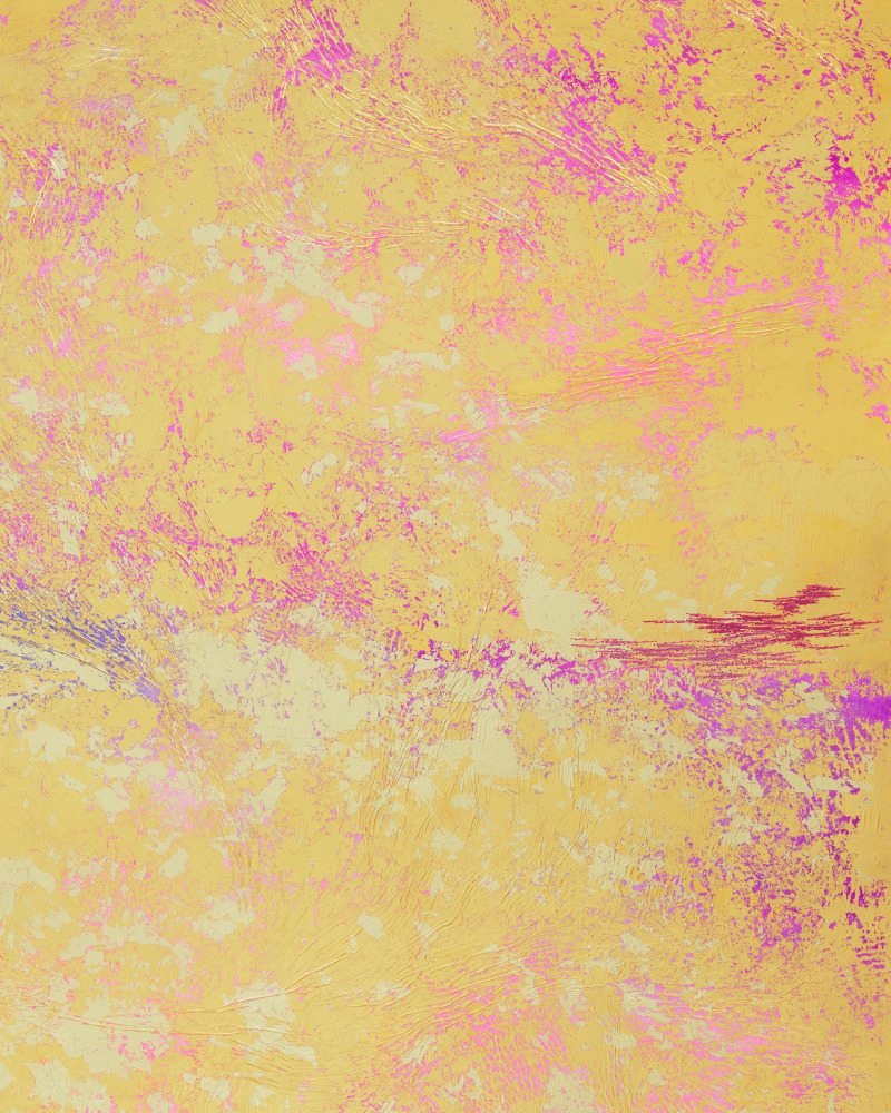 Jessie Henson Repair (Hold Up), 2023 16, 18 and 24K gold with Beva, acrylic gouache, and polyester thread on paper in 2 parts Framed Dimensions: 63 7/8 x 45 1/2 x 2 3/8 inches 162.1 x 115.4 x 6 cm Paper Dimensions: 60 x 41 inches 152.4 x 104.1 cm