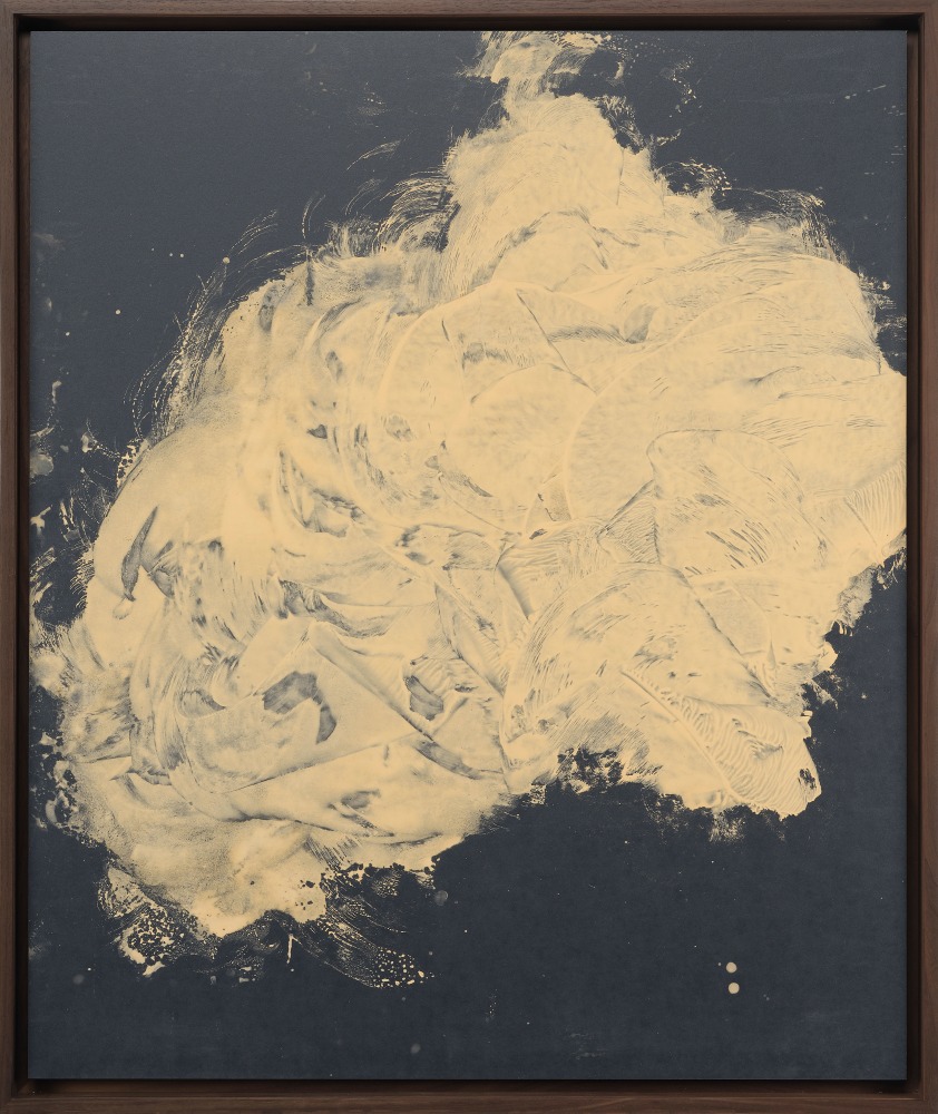 Jesse Schlesinger Untitled, 2024 Whetstone ceramic and gum arabic on sandpaper Framed Dimensions: 37 3/4 x 31 3/4 x 1 3/4 inches 95.9 x 80.6 x 4.4 cm Paper Dimensions: 36 x 30 inches 91.4 x 76.2 cm