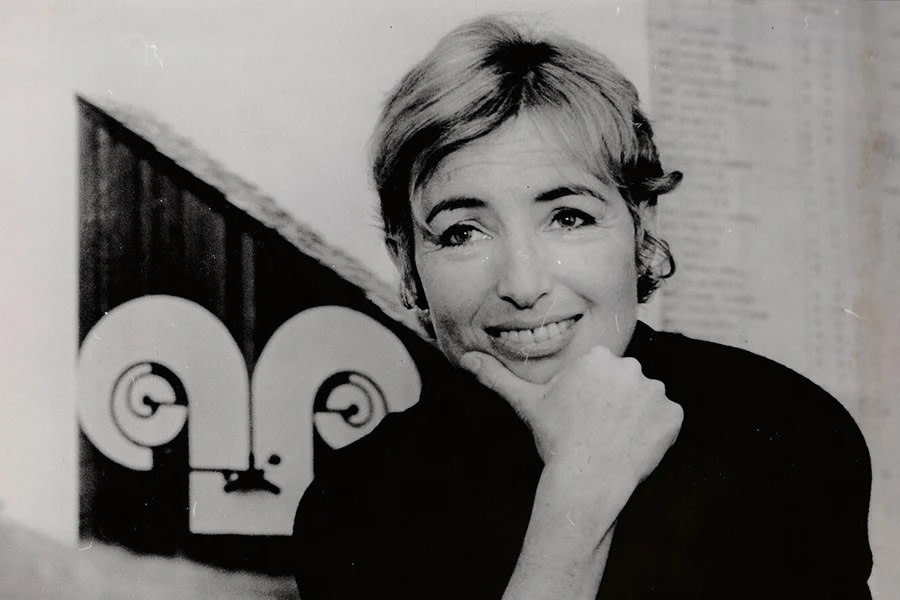 Barbara Stauffacher Solomon with Sea Ranch Logo and Supergraphic, 1965