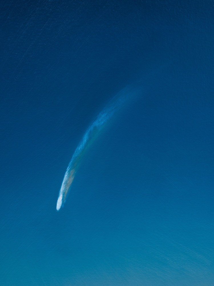 Rob Reynolds, &quot;The Great Comet Neowise Over California in 2020&quot;, 2021, Oil, alkyd and acrylic polymer paint on canvas in welded aluminum artist's frame, Framed Dimensions: 16 3/4 x 12 3/4 inches