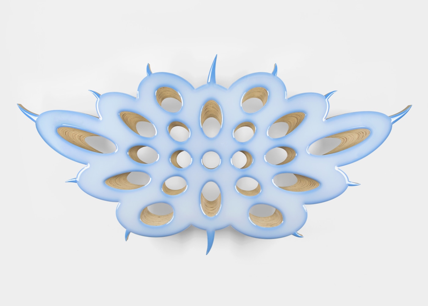 Donald Moffett, Lot 080318 (ice blue morphology), 2018