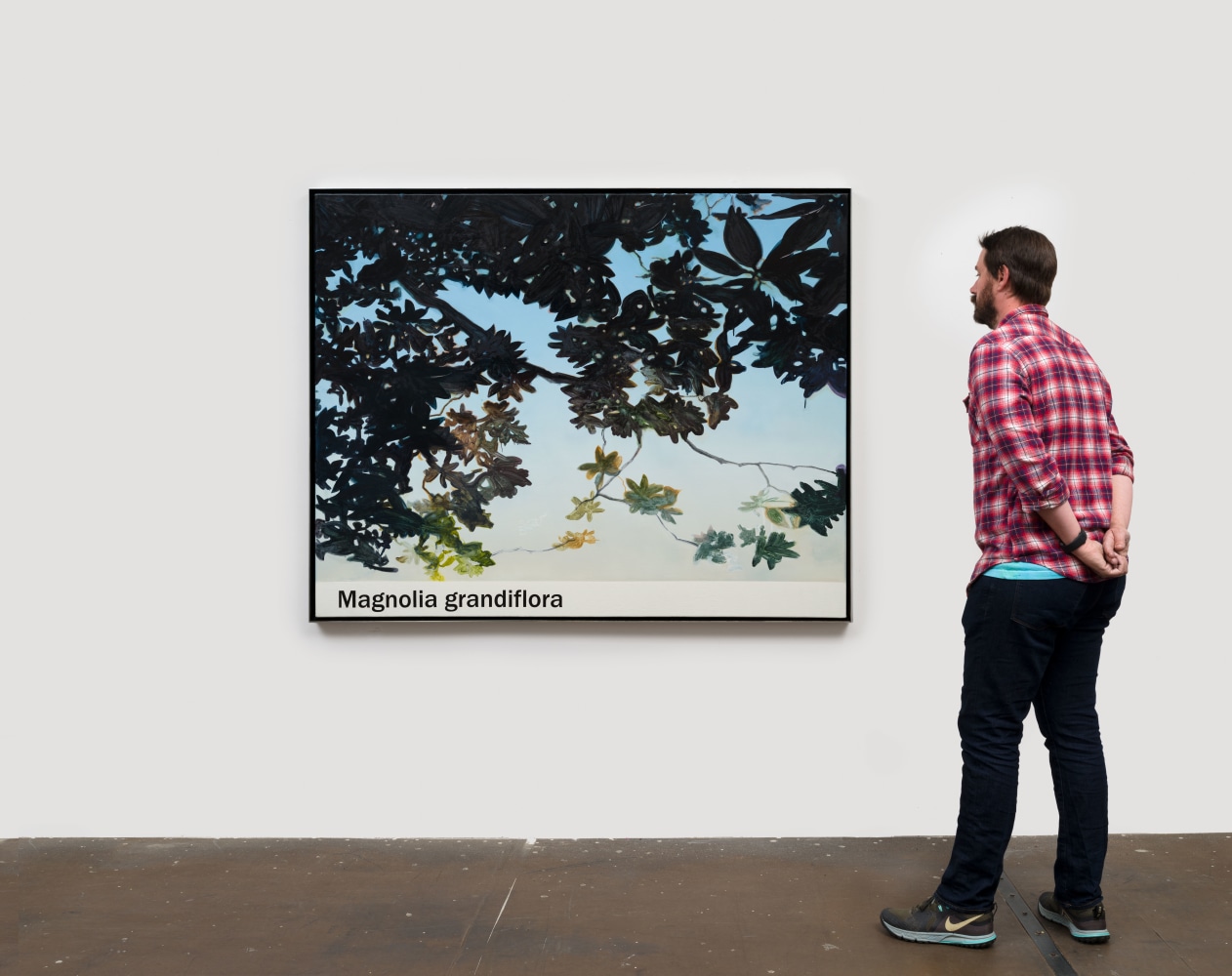 Rob Reynolds  &quot;Magnolia&quot;, 2021  Oil, alkyd and acrylic polymer paint on canvas in welded aluminum artist's frame,  Framed Dimensions:  48 3/4 x 60 3/4 inches