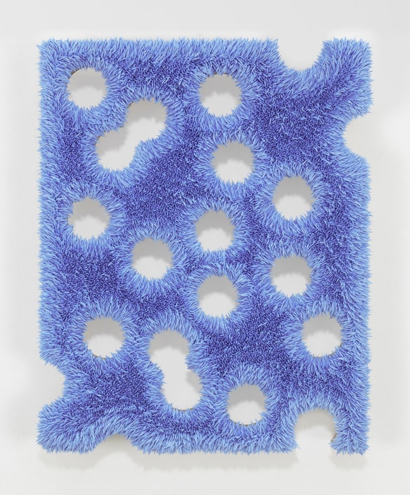 Donald Moffett, Lot 042815 (radiant blue), 2015