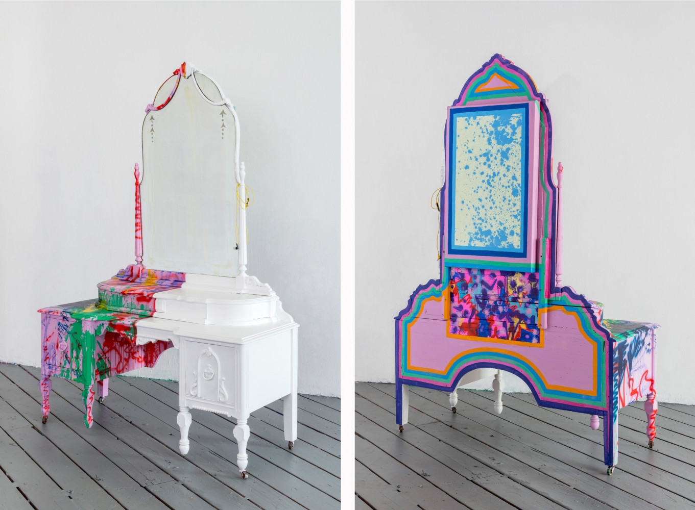Sarah Cain
vanity (flawless), 2015
Recto and verso views