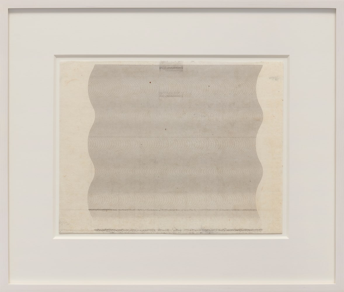 Marsha Cottrell Untitled (Wavy), 2021 Laser toner on paper, unique Framed Dimensions: 14 3/8 x 16 7/8 x 1 3/8 inches 36.5 x 42.9 x 3.5 cm Paper Dimensions: 8 1/2 x 11 inches 21.6 x 27.9 cm