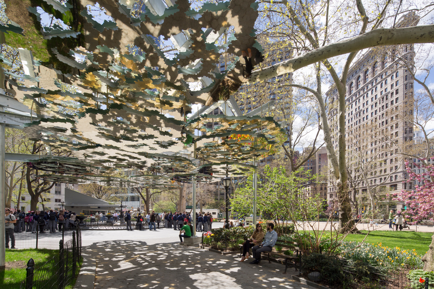 Teresita Fernández Fata Morgana, 2015 Installation view at Madison Square Park​, New York