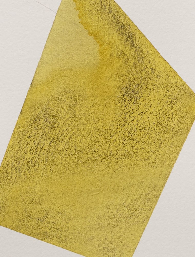 Kate Shepherd Yellow, Floating Planes, #51, 2022 Watercolor on Arches paper Framed Dimensions: 18 7/8 x 15 1/8 x 1 1/2 inches 47.9 x 38.4 x 3.8 cm