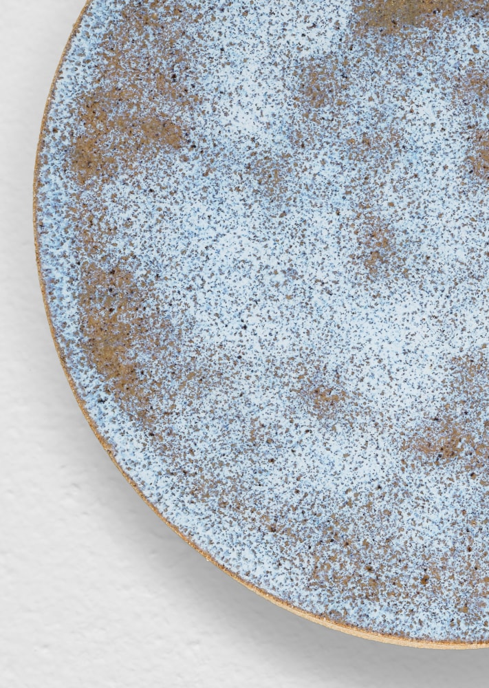 Jesse Schlesinger Untitled, 2025 Glazed ceramic 8 1/2 x 8 1/2 x 1 3/4 inches 21.6 x 21.6 x 4.4 cm