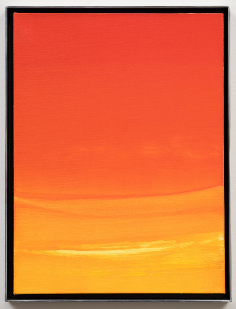 Rob Reynolds &quot;Magic Hour&quot;, 2018, Oil, alkyd and acrylic polymer paint on canvas in welded aluminum artist's frame, Framed Dimensions: 16 3/4 x 12 3/4 inches