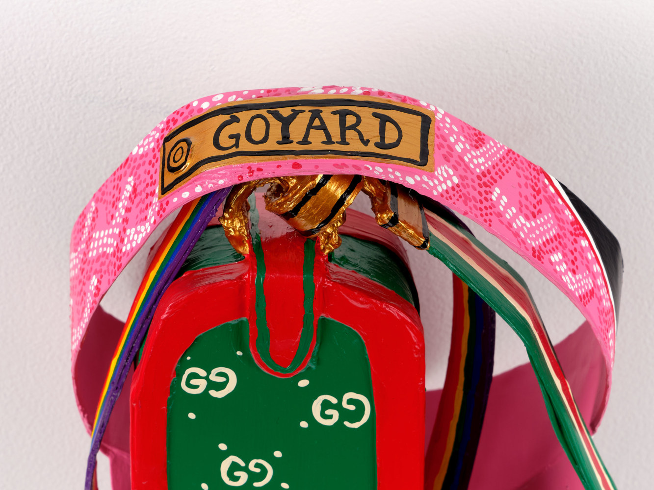 Libby Black Deuce, 2016 Paper, paint, and glue 36 x 16 x 6 inches 91.4 x 40.6 x 15.2 cm