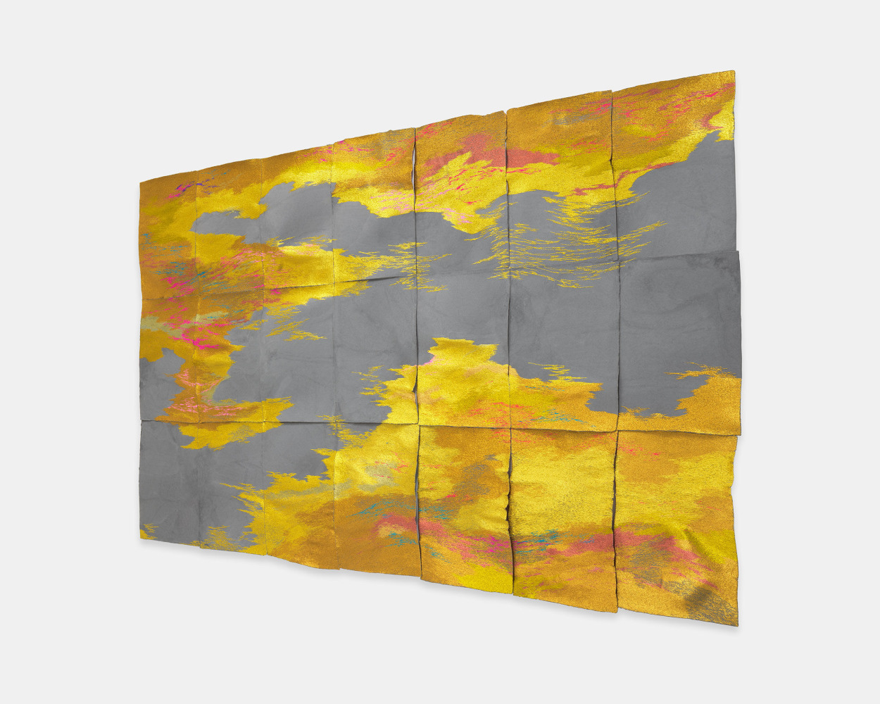 Jessie Henson The Extremes are Distant, 2022 Polyester and rayon thread on paper 72 x 120 inches 182.9 x 304.8 cm