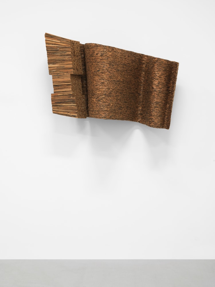 Leonardo Drew Number 67S, 2018 Wood 28 x 42 x 19 inches 71.1 x 106.7 x 48.3 cm