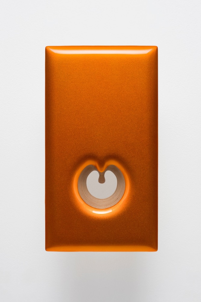 Donald Moffett, Lot 101220 (open orange), 2020