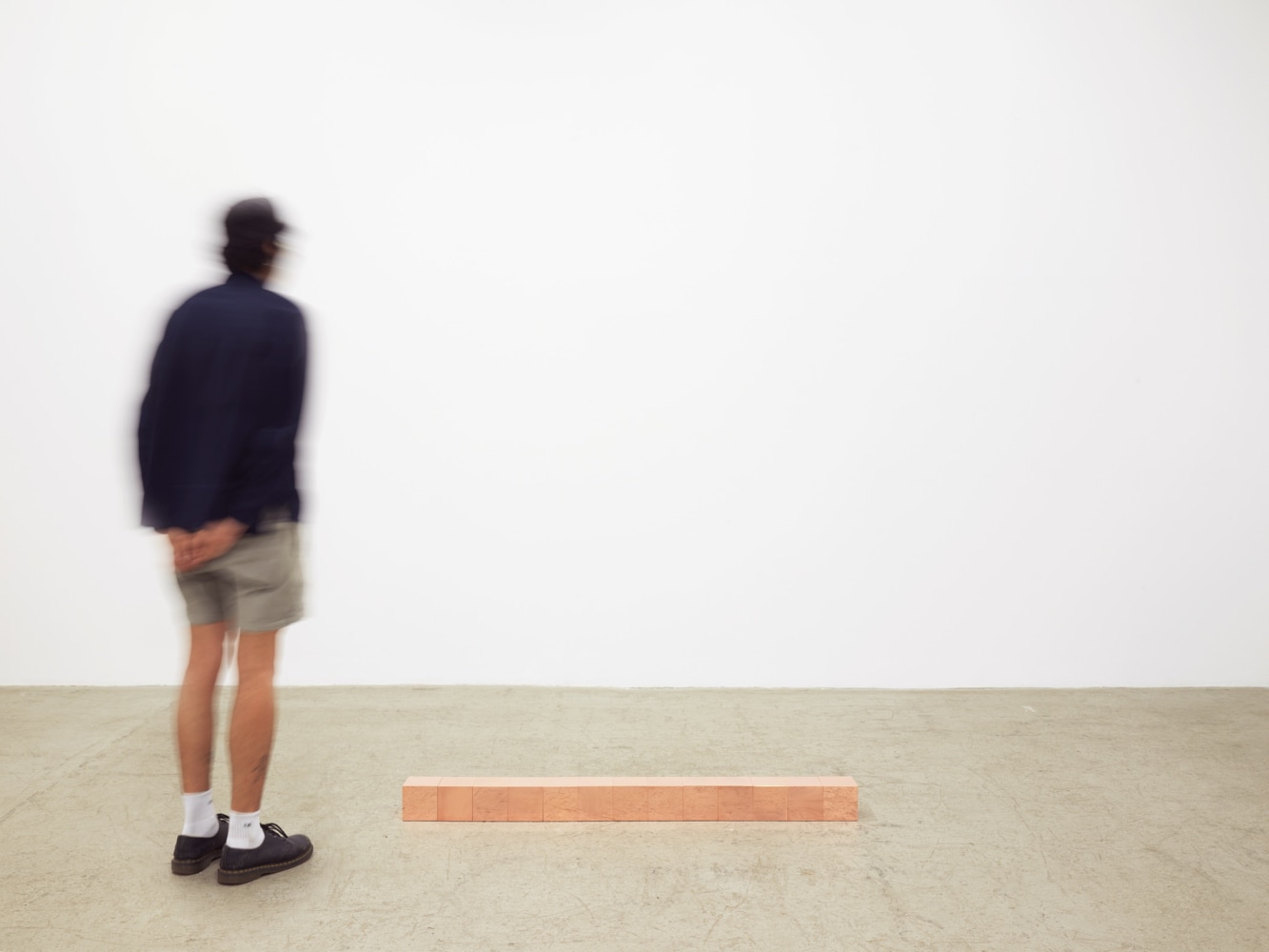 Carl Andre 13 CulON, 2002 Copper Cubes 3.94 x 3.94 x 3.94 inches, each 10 x 10 x 10 cm, each 3.94 x 3.94 x 51.18 inches, overall 10 x 10 x 130 cm, overall