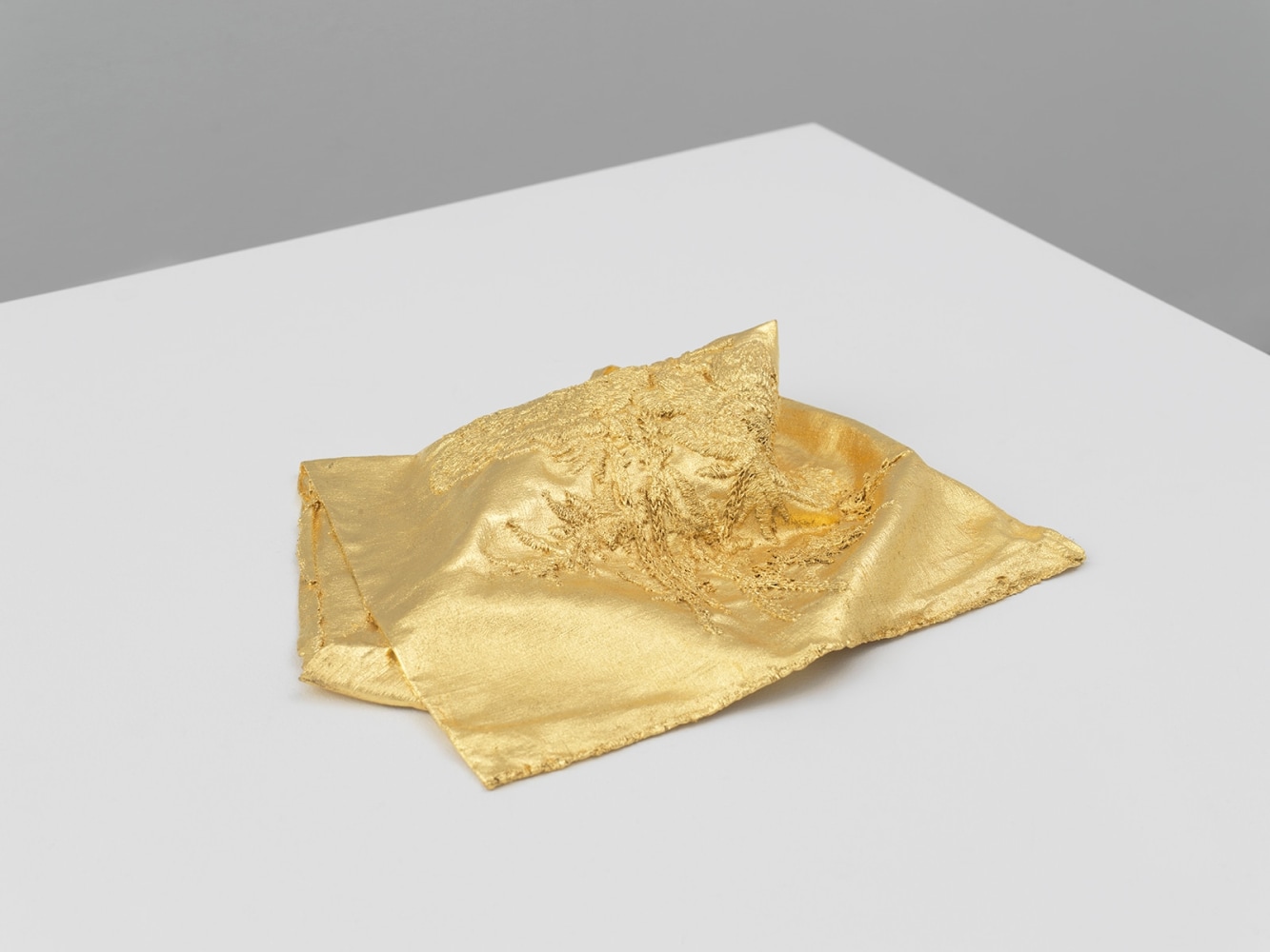 Jessie Henson Monument (fold), 2024 Inscribed on the verso with the artist's signature, name and date Unique Bronze with 23.75K gold leaf 2 x 11 3/4 x 10 3/4 inches 5.1 x 29.8 x 27.3 cm