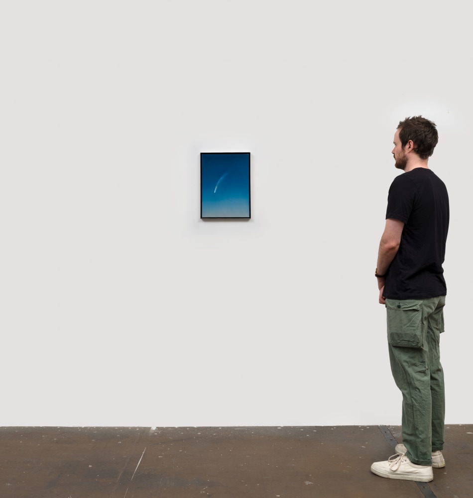 Rob Reynolds, &quot;The Great Comet Neowise Over California in 2020&quot;, 2021, Oil, alkyd and acrylic polymer paint on canvas in welded aluminum artist's frame, Framed Dimensions: 16 3/4 x 12 3/4 inches