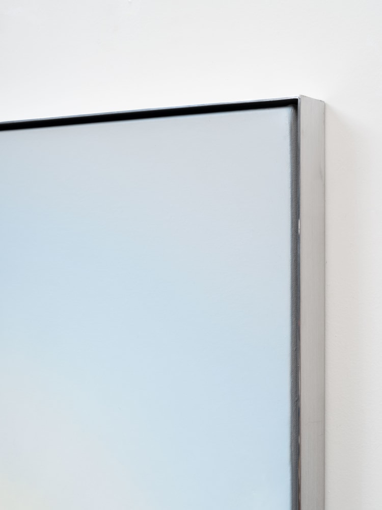 Rob Reynolds &quot;ONE&quot;, 2020, Oil, alkyd and acrylic polymer paint on canvas in welded aluminum artist's frame, Framed Dimensions: 48 3/4 x 30 x 2 inches