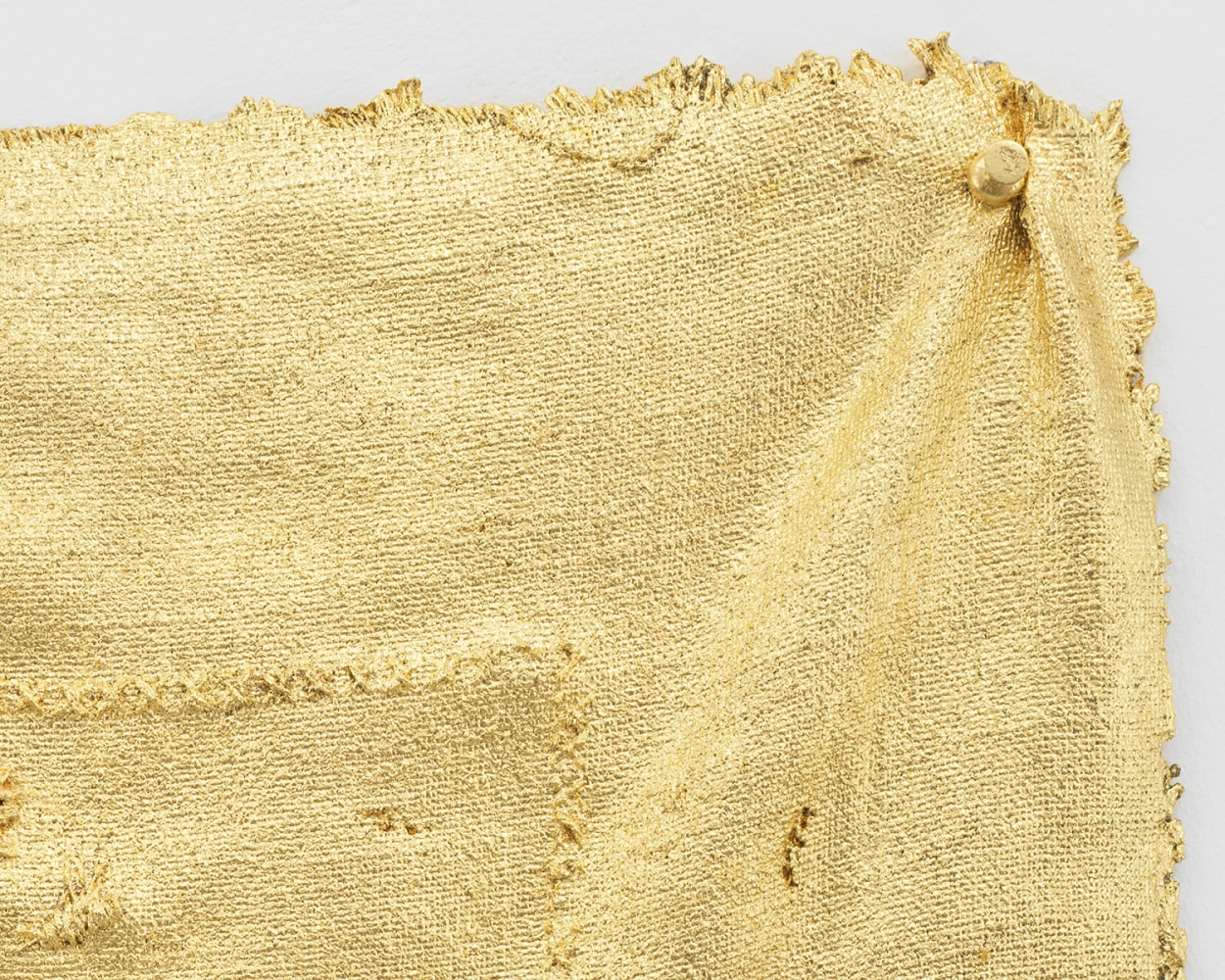 Jessie Henson Monument (prayer), 2024 Unique Bronze with 23.75k gold leaf 18 1/2 x 14 3/4 x 1 inches 47 x 37.5 x 2.5 cm